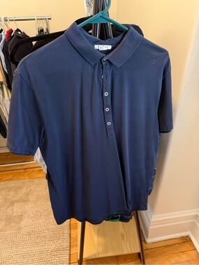 Classic Navy Short-Sleeve Polo Shirt